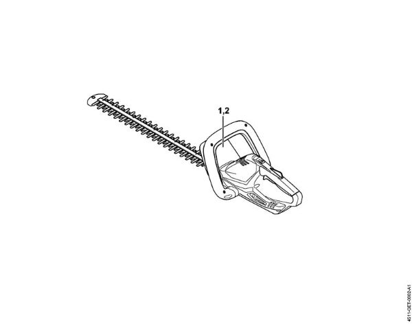 Serial number Cordless hedge trimmers (HSA) HSA 45 Stihl