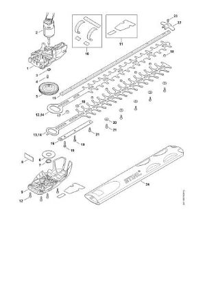 Picture of Gear head, Electric motor, Cutter bar HSA 56