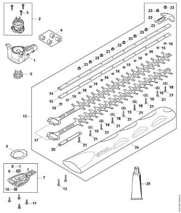 Picture of Gear head, Electric motor, Cutter bar HSA 60.0