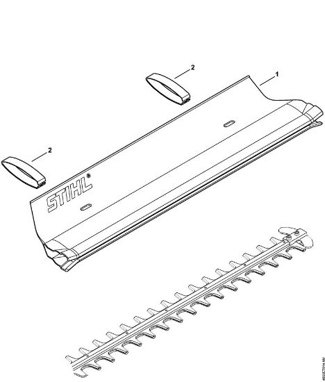 Catcher blade Electric hedge trimmers (HSE) HSE 41 Stihl