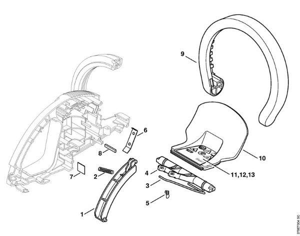 Control handle Electric hedge trimmers (HSE) HSE 41 Stihl