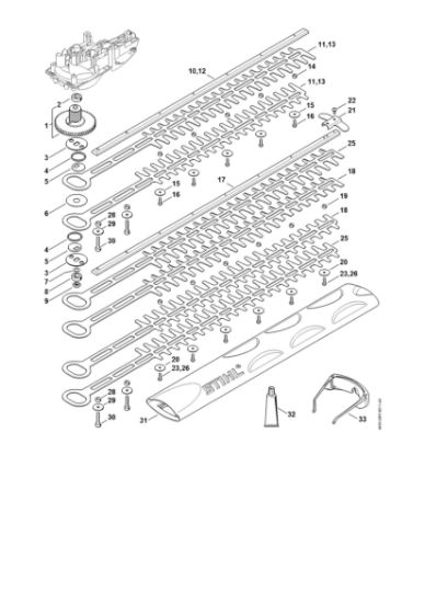 Picture of Gear head, Cutter bar HSE 42
