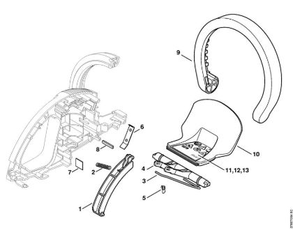 Control handle Electric hedge trimmers (HSE) HSE 51 Stihl