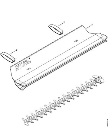 Catcher blade Electric hedge trimmers (HSE) HSE 52 Stihl
