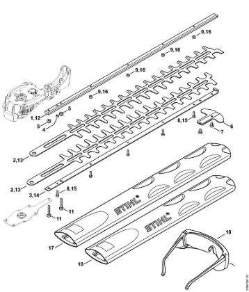 Cutter bar HSE 61 Electric hedge trimmers (HSE) HSE 61 Stihl