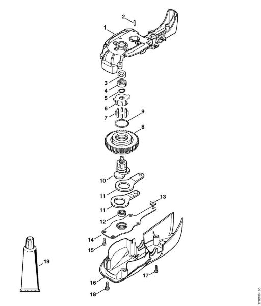 Gear head HSE 61 Electric hedge trimmers (HSE) HSE 61 Stihl