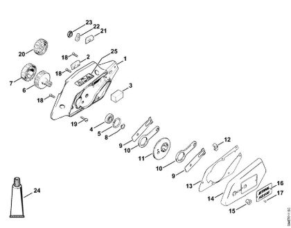 HS 246 Gearbox housing Hedge trimmers (HS) HS 246 Stihl