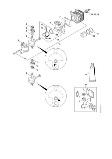 Picture of Crankcase, Cylinder HS 45