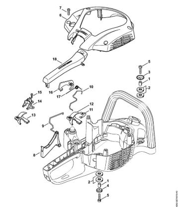 AV system, Throttle control Hedge trimmers (HS) HS 46 Stihl