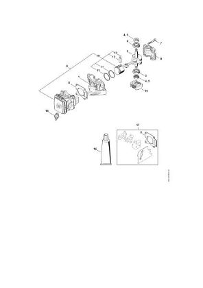 Picture of Crankcase, Cylinder, Clutch HS 46