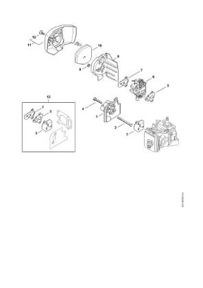 Picture of Spacer flange, Air filter HS 56 C-E
