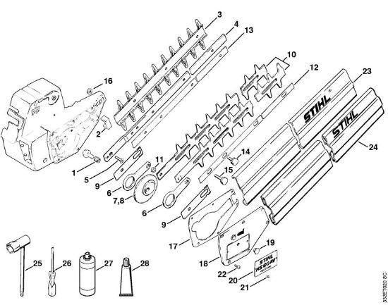 Cutter bar HS 60, Tools, Special accessories Hedge trimmers (HS) HS 60 Stihl