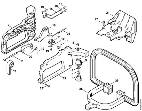 Control handle HS 72 Hedge trimmers (HS) HS 72 Stihl