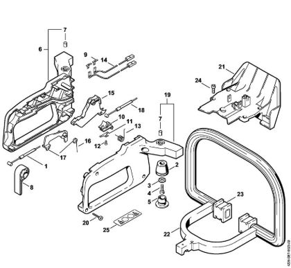 Control handle HS 75 Hedge trimmers (HS) HS 75 Stihl