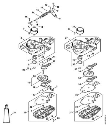 Gear housing Hedge trimmers (HS) HS 80 Stihl