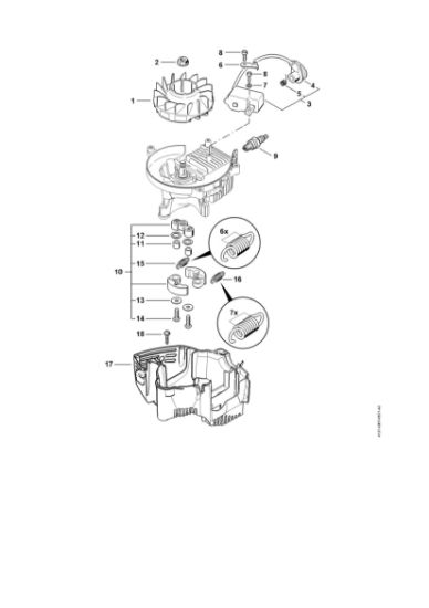 Picture of Ignition system, Clutch HS 81 R