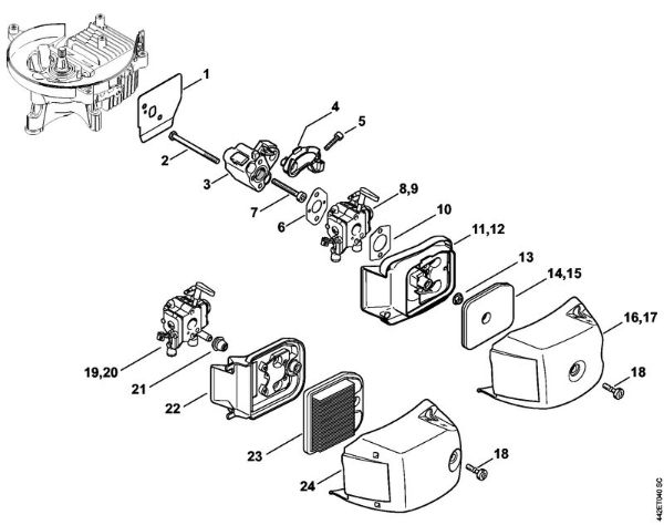 Air filter Hedge trimmers (HS) HS 81 RC-E Stihl