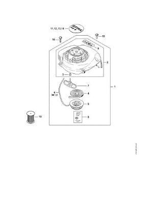 Picture of Rewind starter HS 81 T