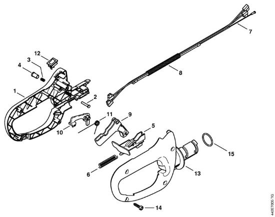 Control handle HS 81 Hedge trimmers (HS) HS 81 TC-E Stihl