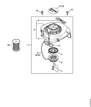Rewind starter Hedge trimmers (HS) HS 82 R Stihl