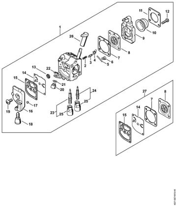 Carburetor C1Q-S292 (40.2018) Hedge trimmers (HS) HS 82 RC-E Stihl