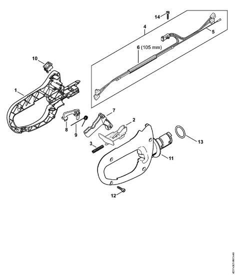 Control handle HS 82 Hedge trimmers (HS) HS 82 T Stihl