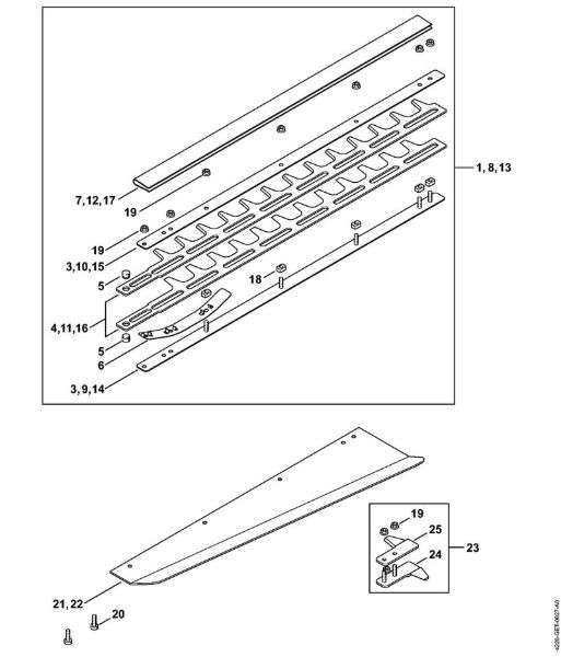 Cutter bar HS 85 Hedge trimmers (HS) HS 85 Stihl