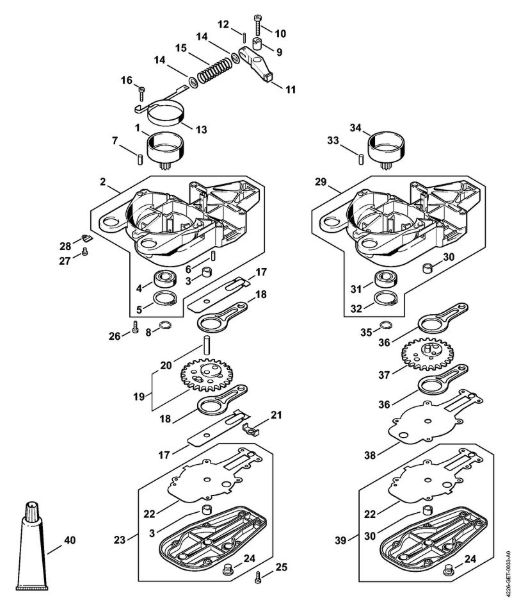 Gear housing Hedge trimmers (HS) HS 85 Stihl