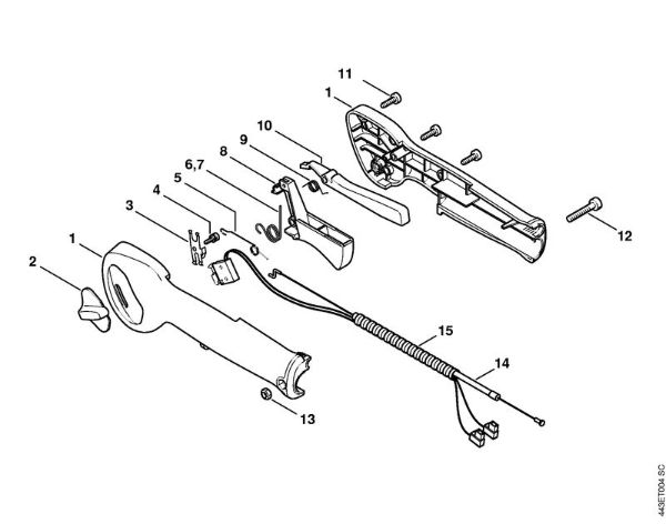 Control handle HS 86 Hedge trimmers (HS) HS 86 R Stihl