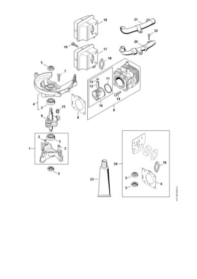 Picture of Crankcase, Cylinder HS 87 R
