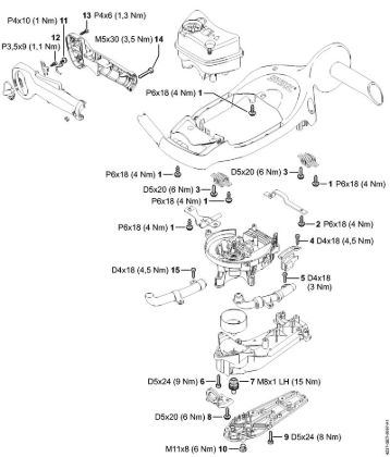 Tightening torques Hedge trimmers (HS) HS 87 T Stihl