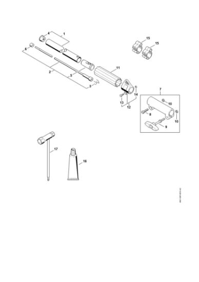 Picture of Drive tube assembly KMA 130 R