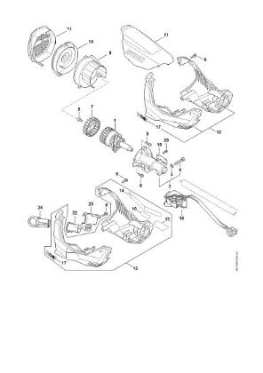 Picture of Electric motor, Motor housing KMA 130 R
