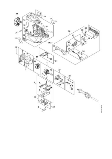 Picture of Electric motor, Motor housing, Control handle KMA 135 R