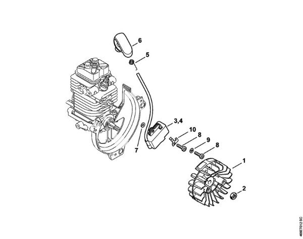 Ignition system KombiEngines (KM) KM 130 R Stihl