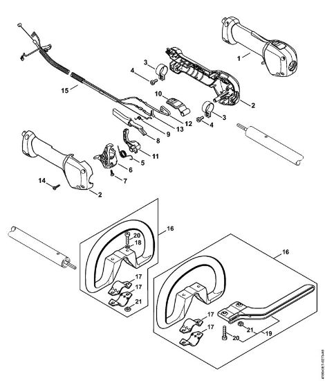 Handle KombiEngines (KM) KM 131 R Stihl