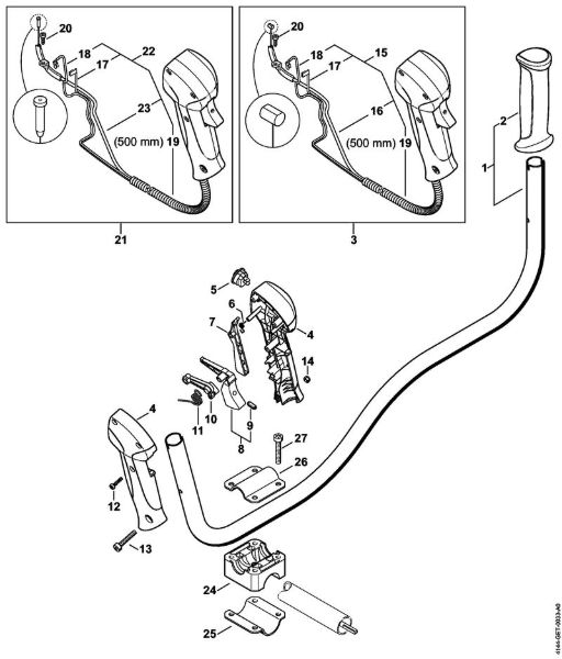 Bike handle KM 56 C KombiEngines (KM) KM 56 RC-E Stihl