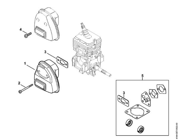 Muffler KombiEngines (KM) KM 56 RC-E Stihl