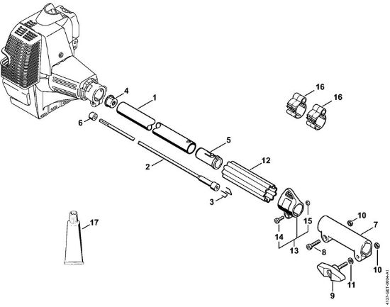 Drive tube assembly KombiEngines (KM) KM 85 R Stihl