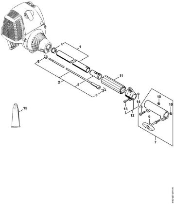 Drive tube assembly KM 90 R KombiEngines (KM) KM 90 R Stihl