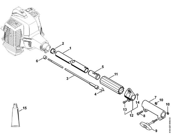 Drive tube assembly KombiEngines (KM) KM 94 RC-E Stihl