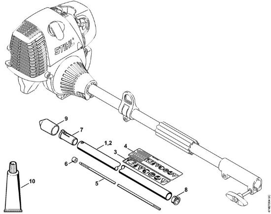 BF-KM Drive tube assembly KombiTools (-KM) BF-KM Stihl