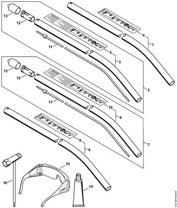 FCB-KM Drive tube assembly KombiTools (-KM) FCB-KM - 4137 Stihl