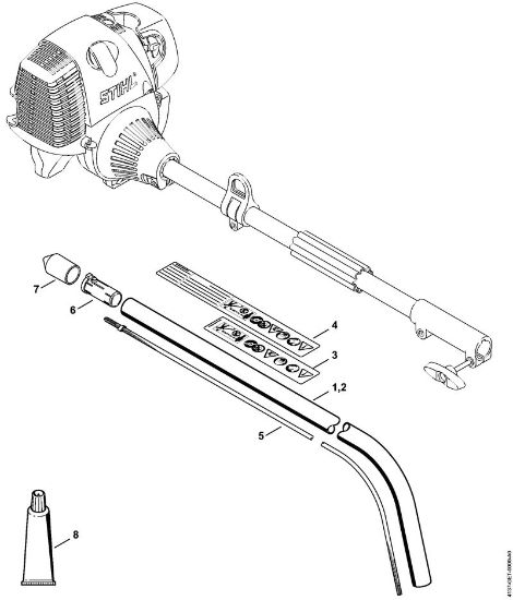 Drive tube assembly KombiTools (-KM) FSB-KM Stihl