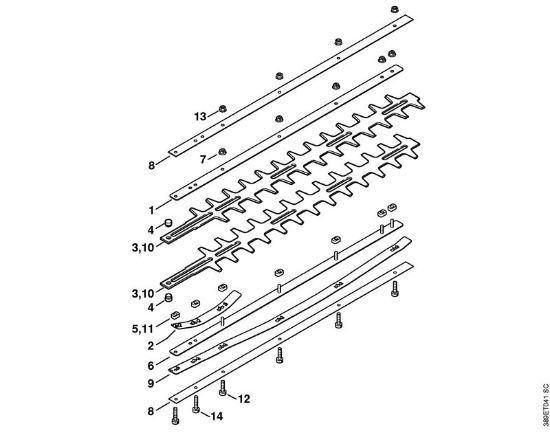 Blade 0°, 30°, 0° - 90° (24.2005), (46.2000) KombiTools (-KM) HL-KM 0° - 90° Stihl