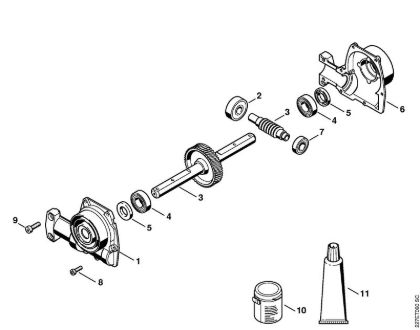 KB-KM Gear head (16.2013) KombiTools (-KM) KB-KM Stihl