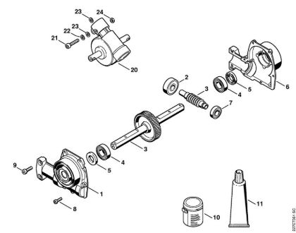 KW-KM Gear head (16.2013) KombiTools (-KM) KW-KM Stihl