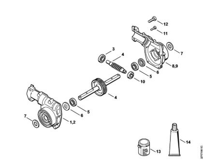 BF Gear head Power tool attachments BF Stihl