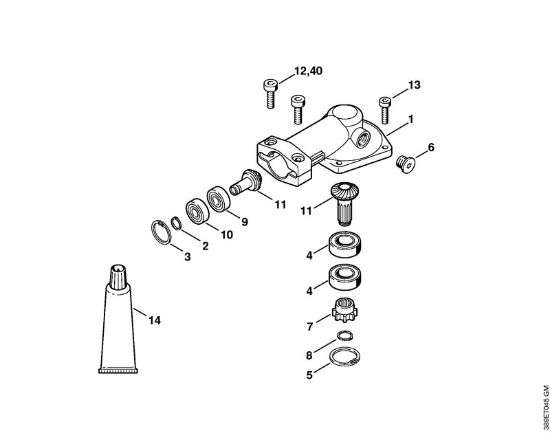 Angle drive 0° (24.2005) Power tool attachments HL 0° Stihl