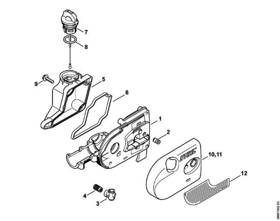Conversion kit Gear housing (22.2011) Power tool attachments HT Stihl